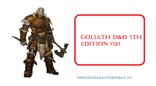 Goliath 5E D&D